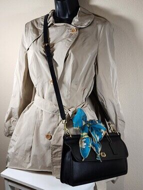 Vintage Coach Black Leather City Willis #9153